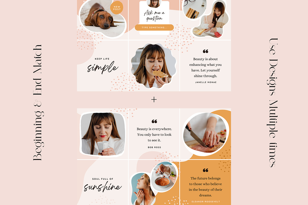Instagram Puzzle Template in CANVA, a Social Media Template by RWstudio (Photo 6 of 8)