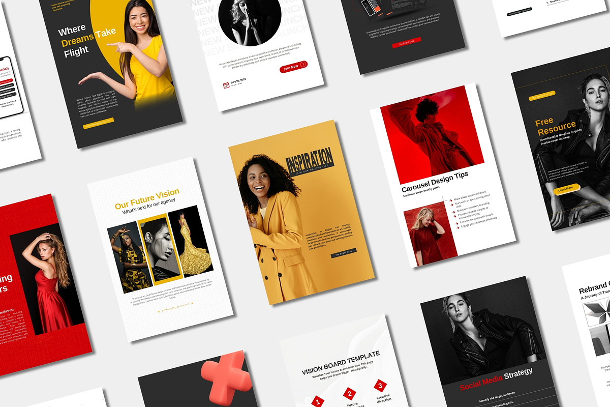 80 Canva Pinterest Pins Templates Pack preview 3