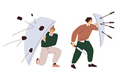 People protect from danger concept, a Person Illustration by Good Studio (Thumbnail 3 of 8)