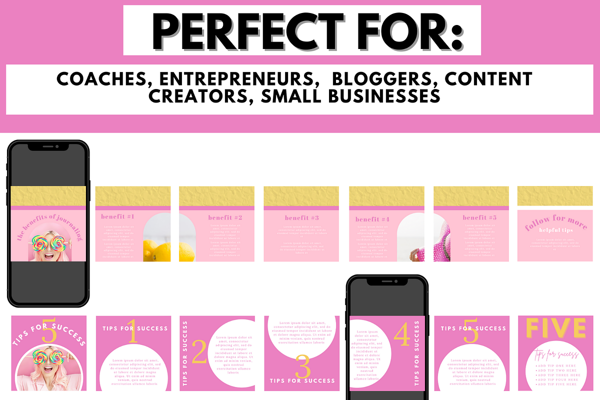 Colorful Instagram Carousels, a Social Media Template by Oh So Social Boutique (Photo 5 of 5)