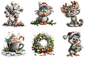 Whimsical Winter Clipart, an Illustration by DreamArtGraphic (Thumbnail 3 of 5)