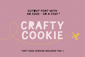 Crafty Cookie Handmade Cutout Font