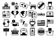 USA Election Vector Icons Pack, a Solid Icon by Vector Portal (Thumbnail 4 of 5)