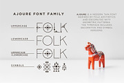 Ajoure - Folk Art Logo Font Family, a Sans Serif Font by Struvictory.art (Thumbnail 2 of 10)