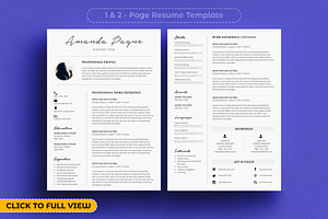 Minimal Resume/CV Template Bonus