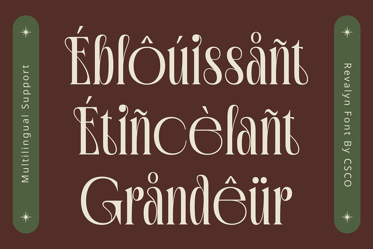Revalyn – Art Noveau Font, a Serif Font by Craft Supply Co. (Photo 4 of 8)