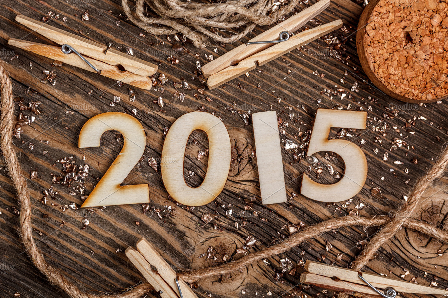 Vintage New Year concept