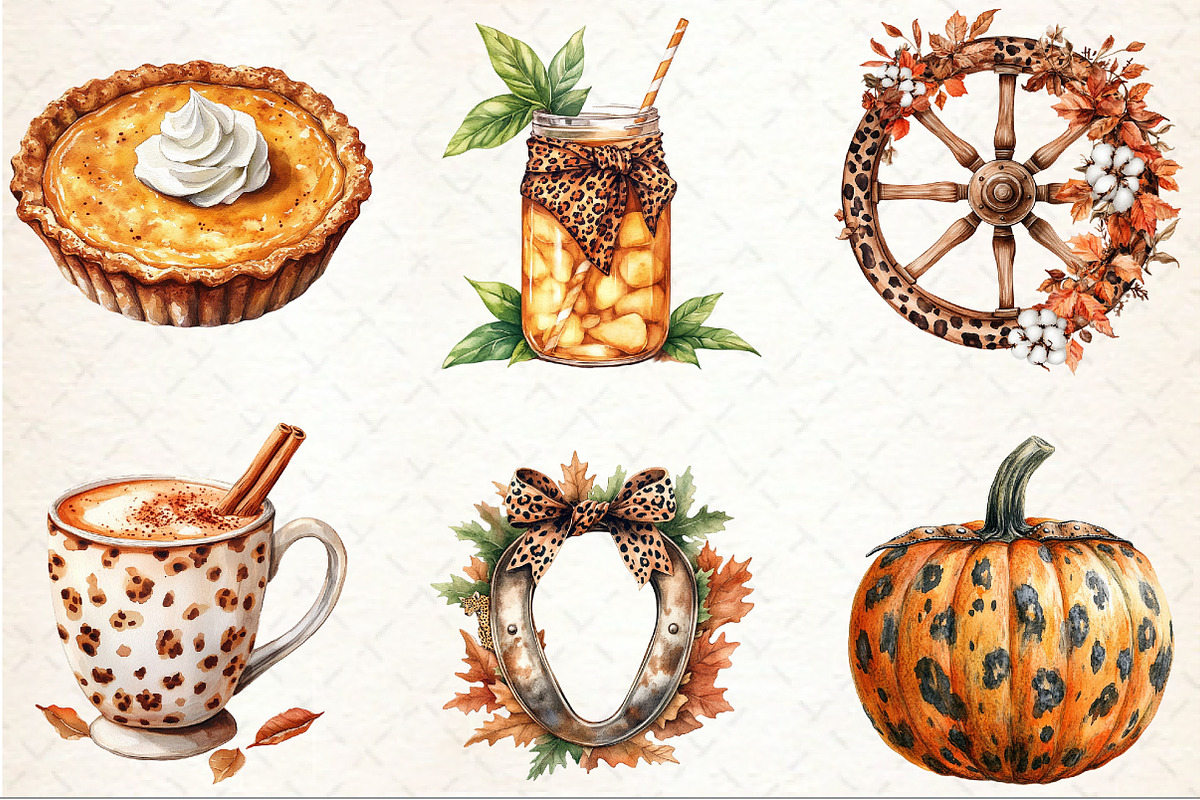 Leopard Western Fall Clipart, an Illustration by Rose Art (Photo 3 of 7)