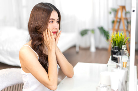 Smiling of young beautiful pretty asian woman clean fresh health, a Person Photo by Art_Photo