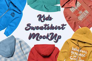 Kids Sweatshirt Mock-up