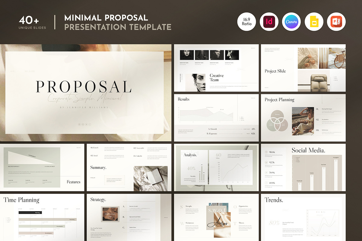 Minimal Proposal Presentation Template