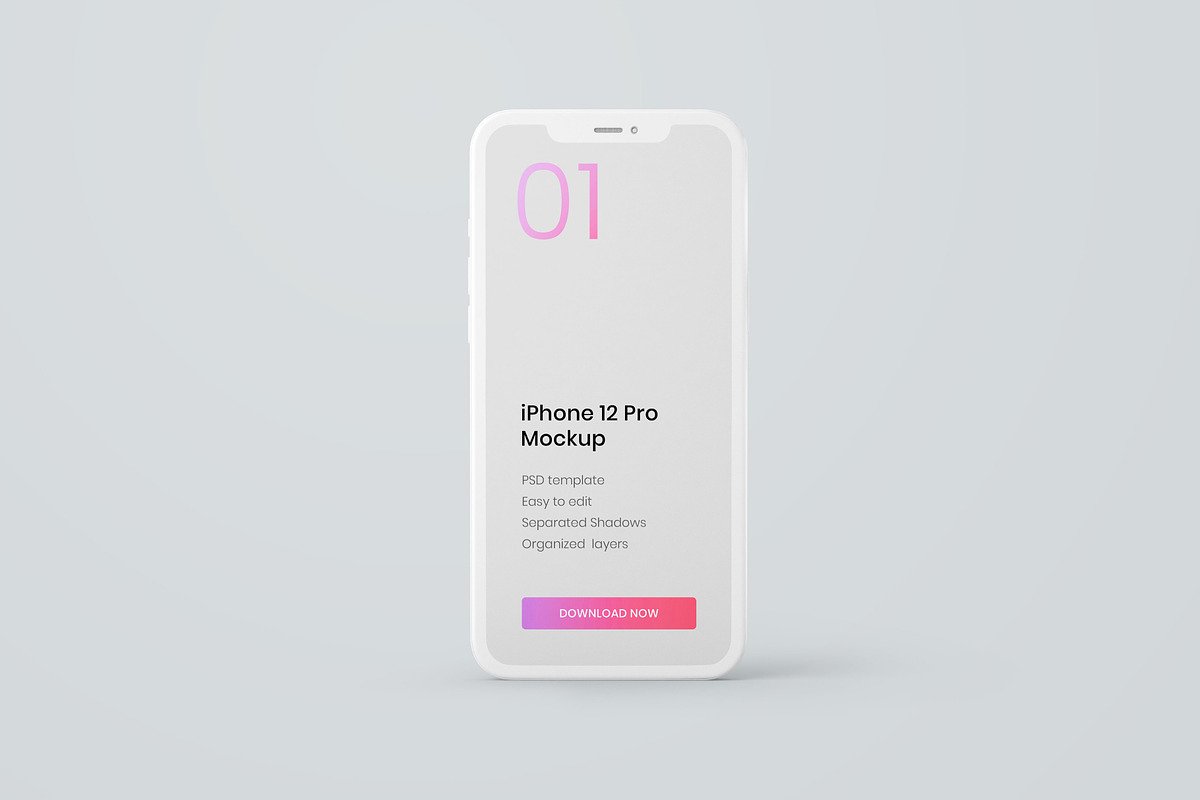 iPhone 12, 13, 14 Pro Clay Mockup, an iPhone Mockup by Deeplab (Photo 37 of 53)