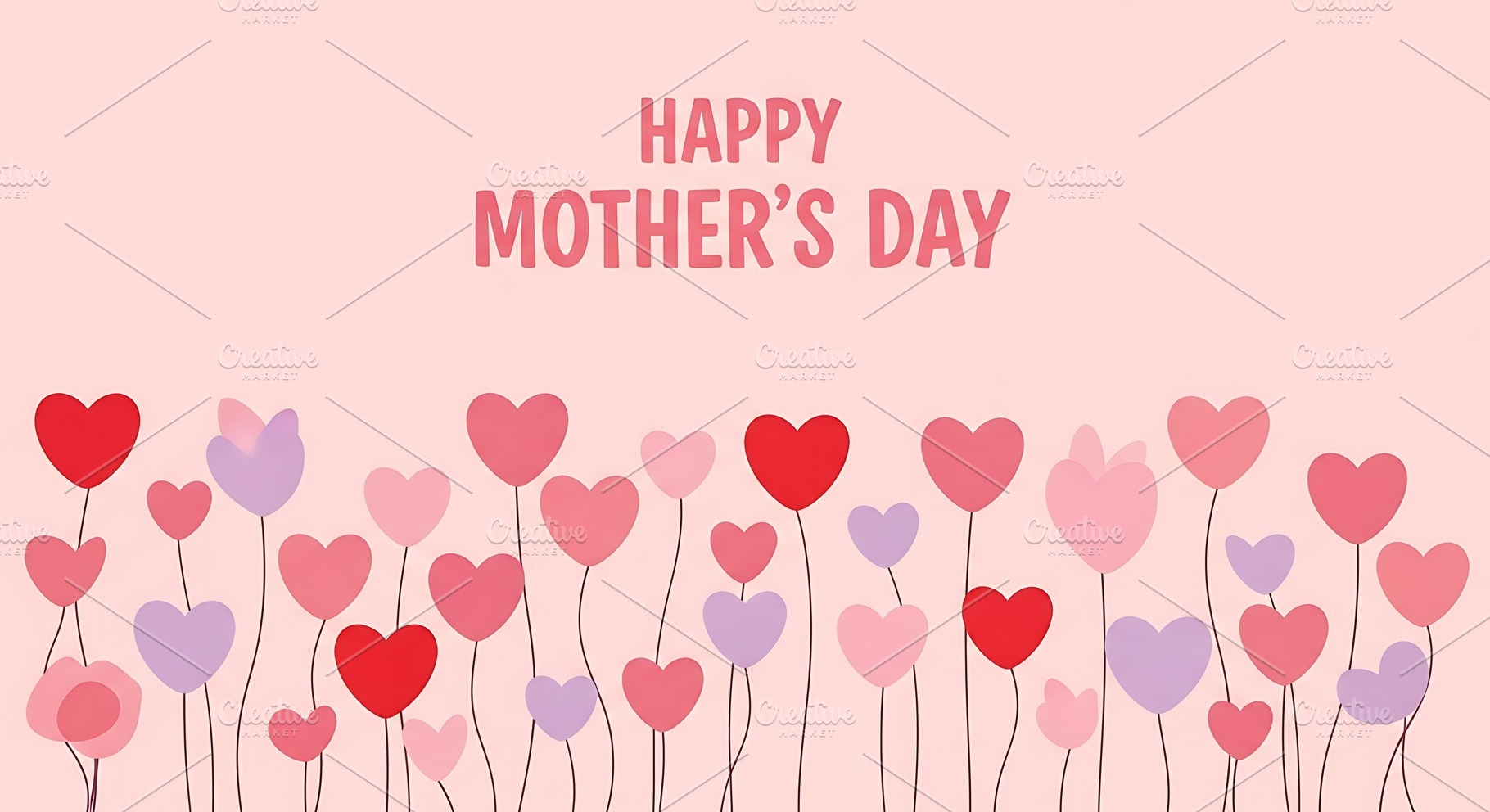 Happy mothers day greeting card with, a Holiday Photo by Artonix