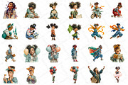 Little Girl Juneteenth Clipart, an Illustration by DreamPrint404 (Thumbnail 2 of 5)
