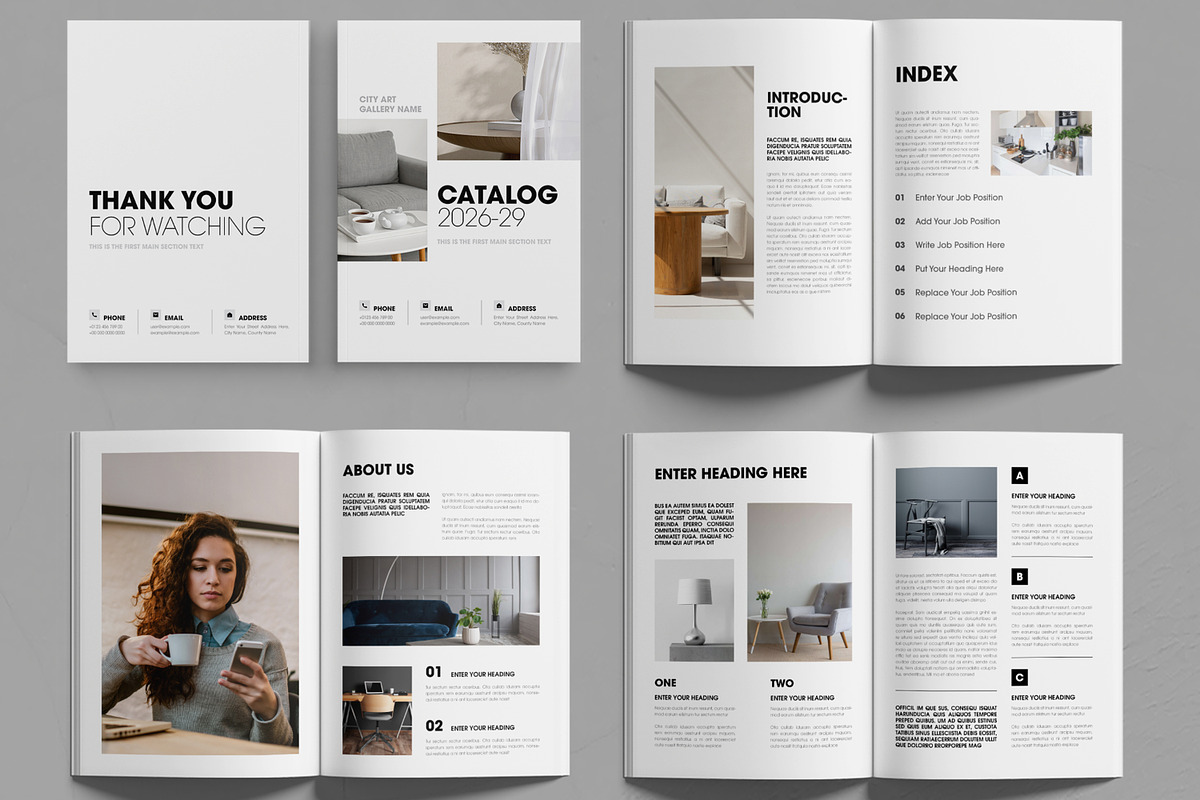 Interior Product Catalog Template preview 2
