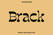 Brack - Modern Decorative Font, a Sans Serif Font by Luna Shop (Thumbnail 1 of 5)