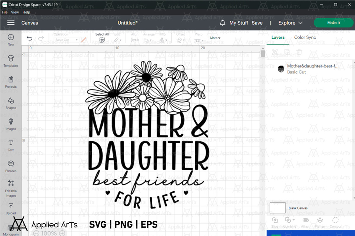 Mother and Daughter Best Friend SVG, a Graphic by Applied Arts (Photo 12 of 12)