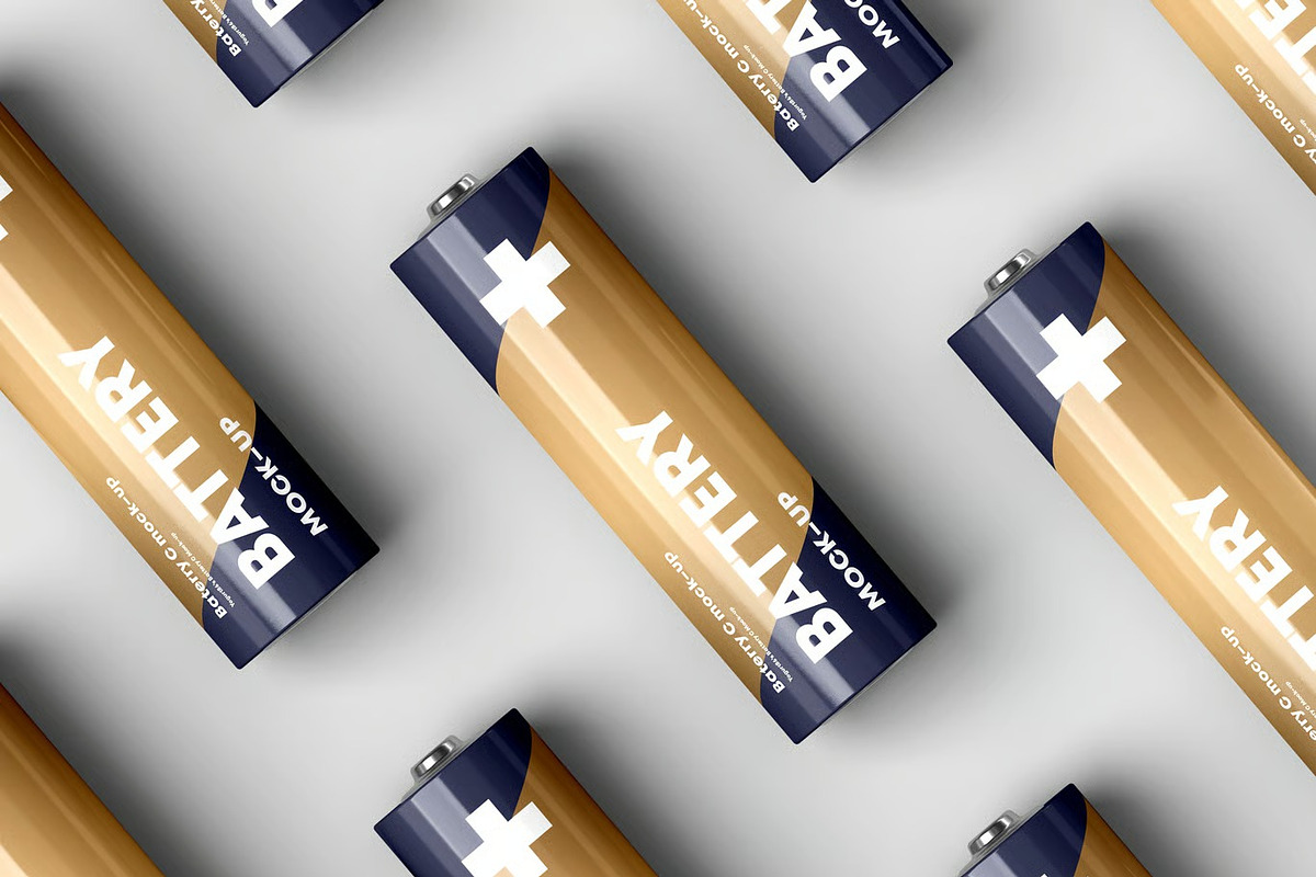 Battery AA Mock-up, a Product Mockup by zippypixelstudio (Photo 9 of 9)