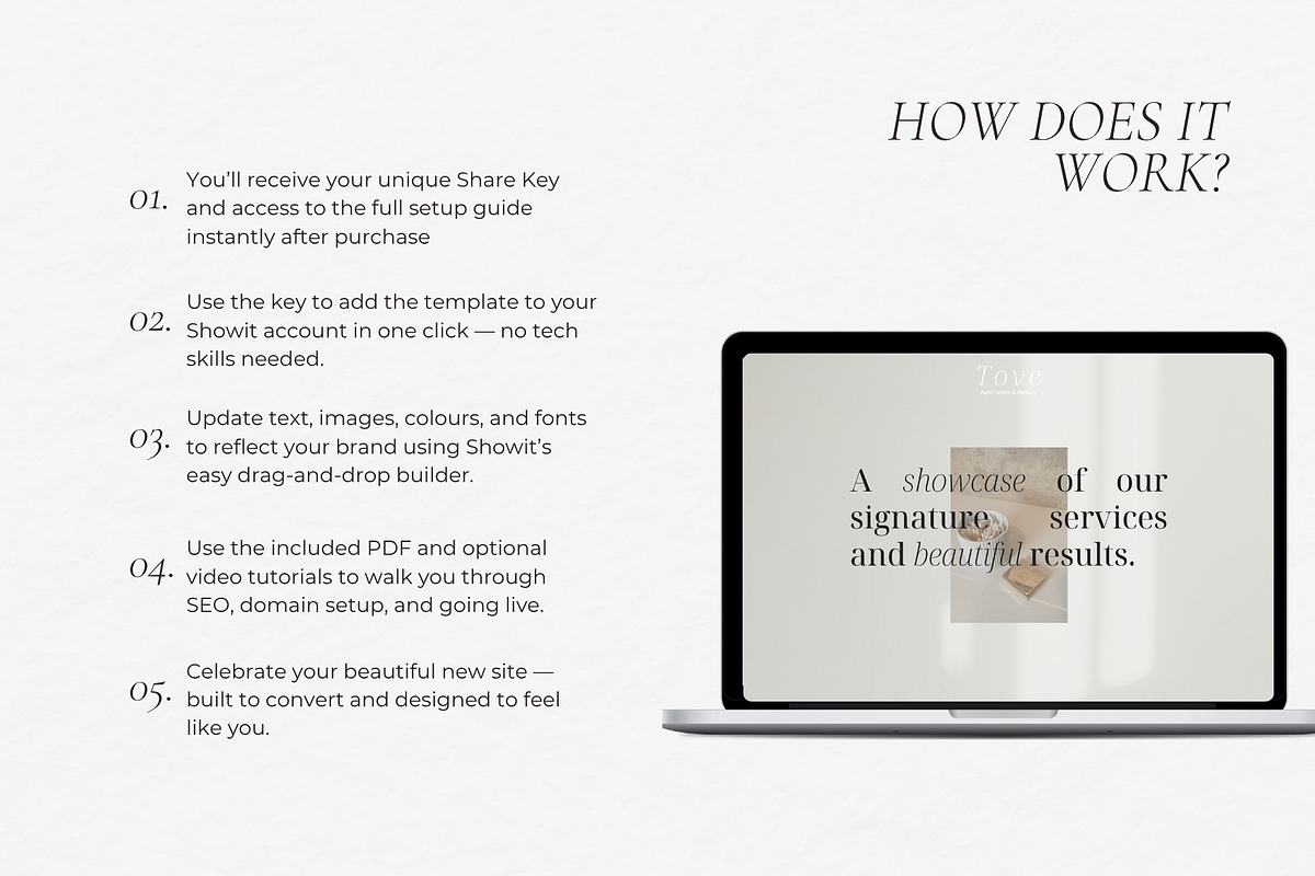 Showit Beauty Website Template |Tove, a Websites & App Template by Elska Studiø (Photo 5 of 7)
