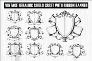 Hand-Drawn Heraldic Shield and Ribbo, a Graphic by BIPLOB EXPERT (Thumbnail 1 of 8)