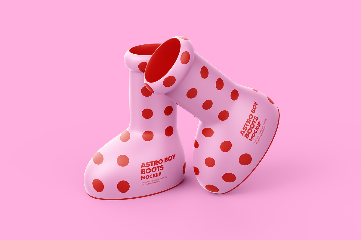 Astro Boy Boots Mockup - 2 PSD, a Product Mockup by easymock (Photo 10 of 10)