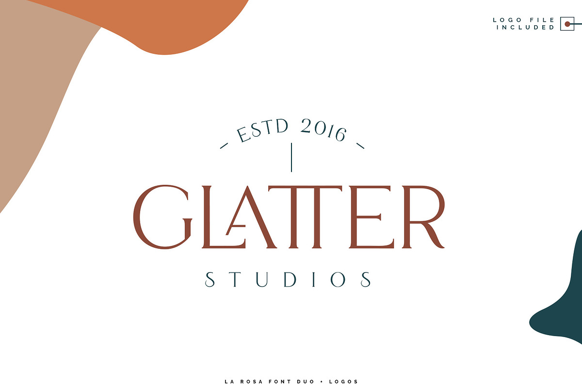 La Rosa Font Duo//Chic Logos preview 5