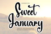 Sweet January, a Handwritten Font by FreshTypeINK (Thumbnail 1 of 7)