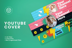 Colorful Youtube Cover, a Social Media Template by graphicook