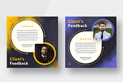 Feedback or Review Instagram post, a Social Media Template by Uiparvin (Thumbnail 2 of 6)