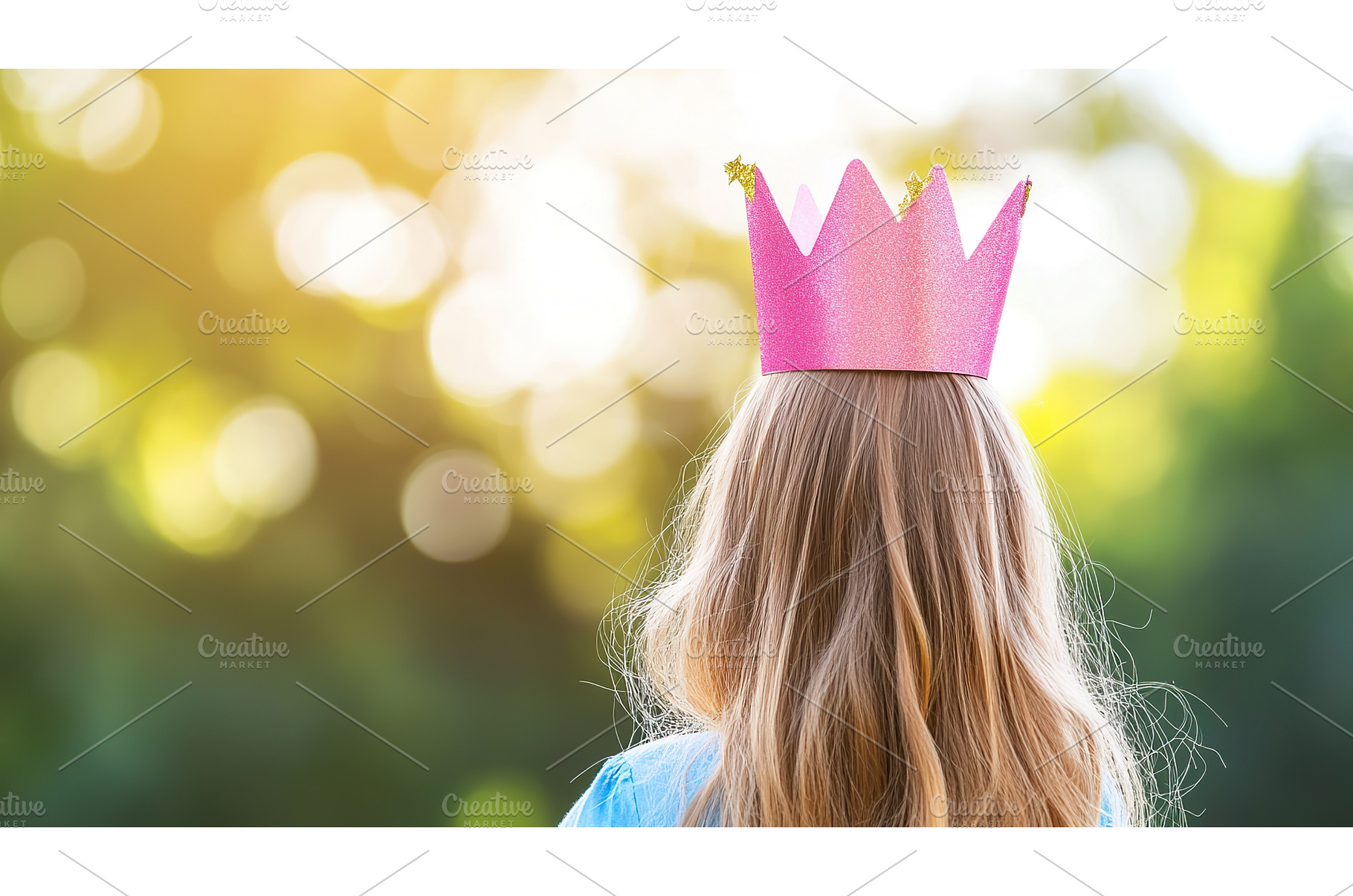 girl wearing pink crown outdoors, a Nature Photo by Lermont51