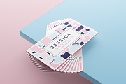 Jessica Sanders Business Card, a Business Card Template by D | S Creative Design (Thumbnail 3 of 4)