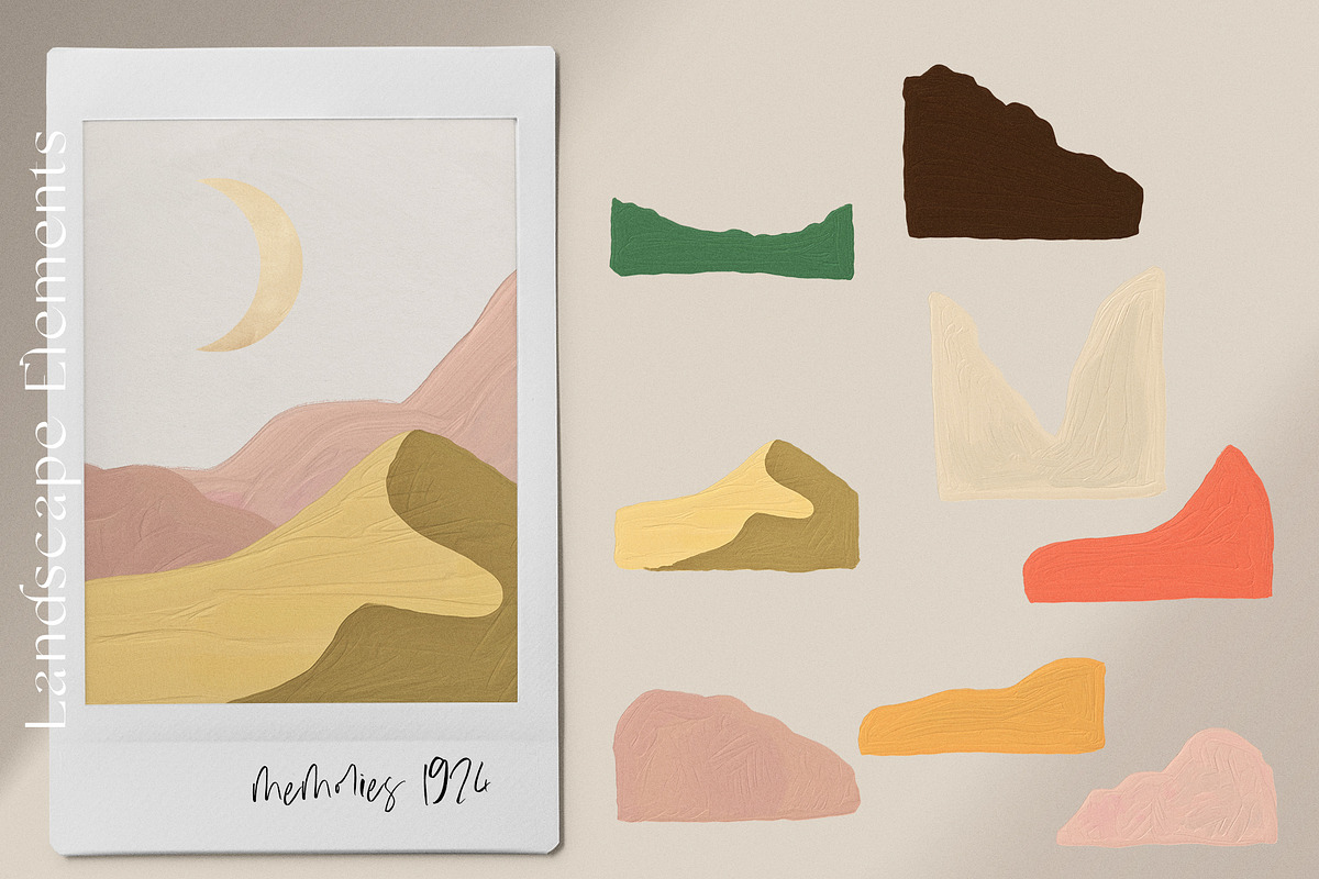 Modern Abstract Line Art & Shape Set, an Illustration by January Bloom (Photo 7 of 18)