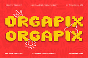 Orgapix - Organic Doodle Pixel Font, a Font by Typia Nesia (Thumbnail 1 of 11)