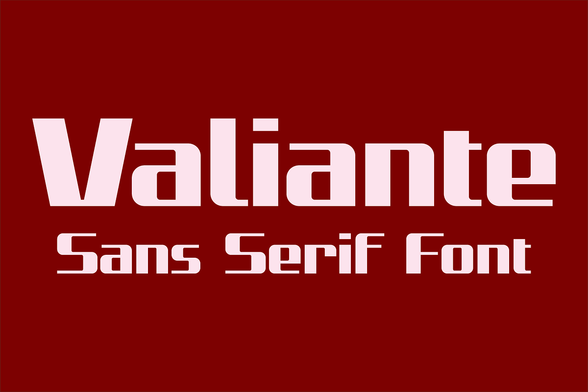 Valiante - Sans Serif Font, a Font by GG Design (Photo 1 of 10)