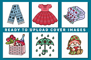Cute Groovy Coloring Book Vol- 01, a Decorative Illustration by Coco Bloom (Thumbnail 2 of 4)