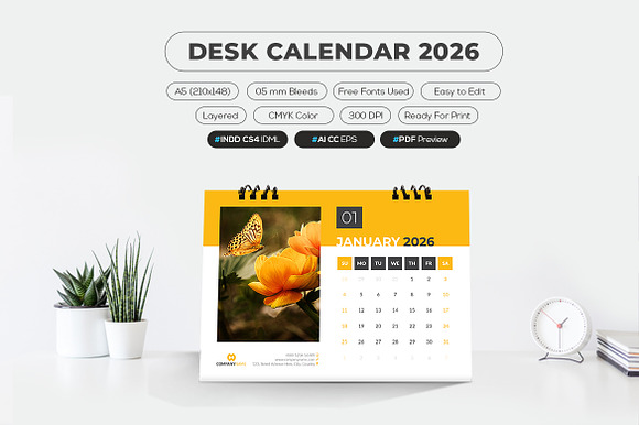 A5 Size Desk Calendar 2026 preview 7