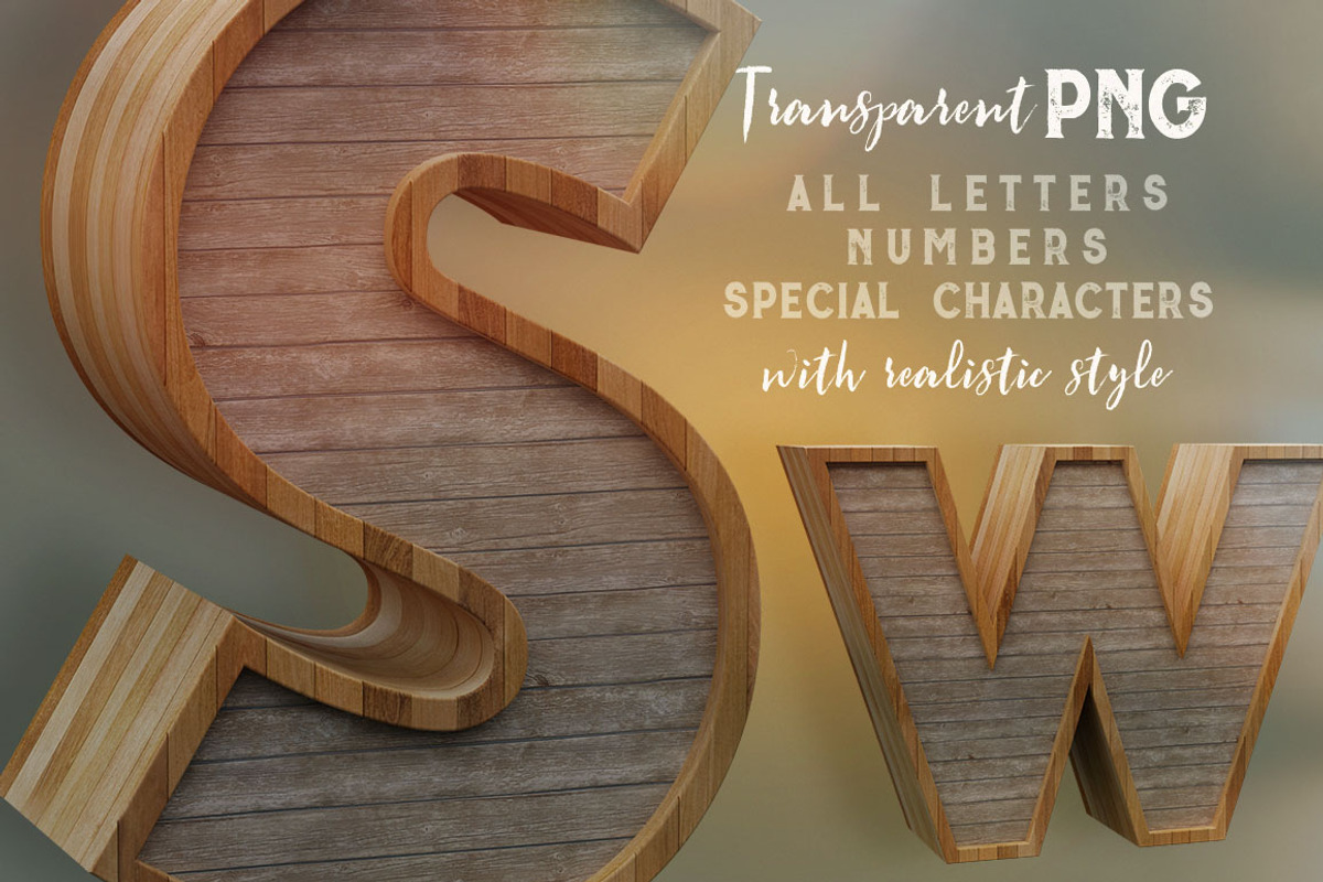Wooden – 3D Lettering, a Graphic by Deeezy (Photo 2 of 5)
