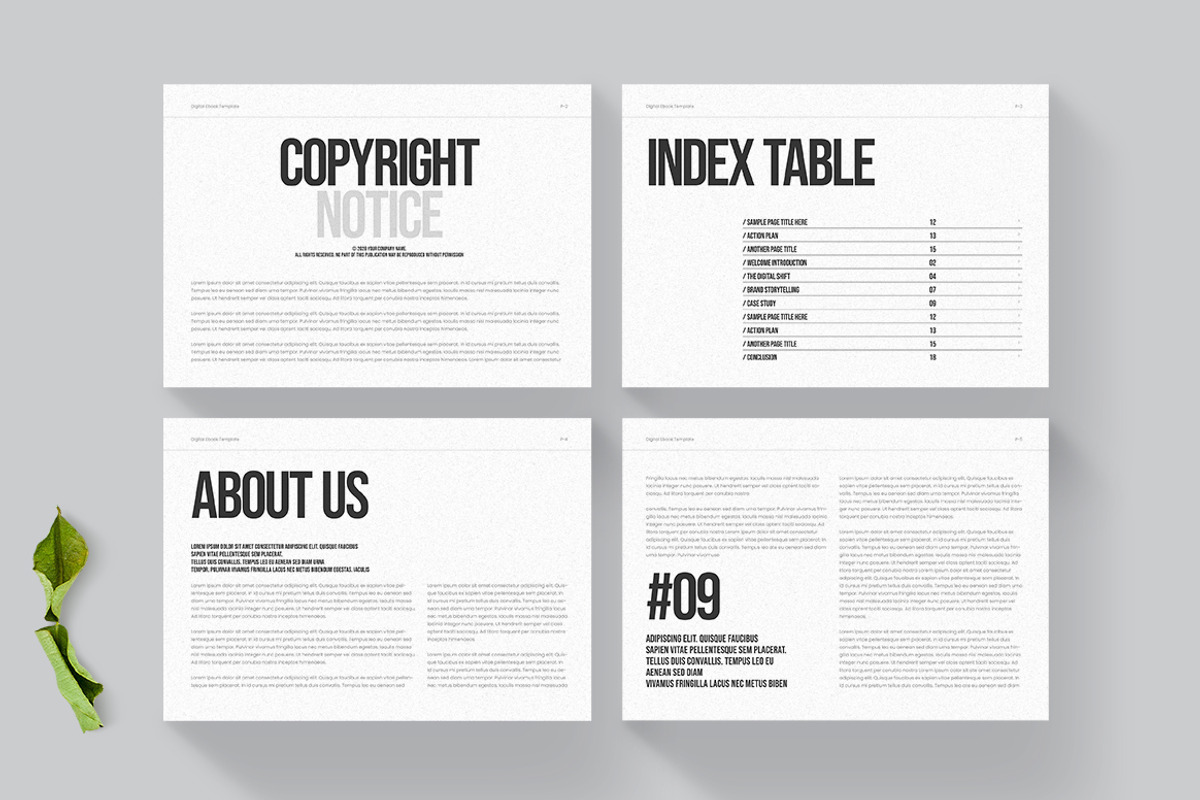 Ebook template | Landscape, a Brochure Template by HiveArts (Photo 2 of 5)