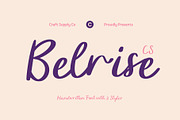 CS Belrise – Beauty Script Font, a Script Font by Craft Supply Co. (Thumbnail 1 of 8)