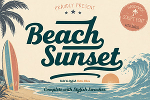 Beach Sunset is a bold and stylish