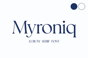 Myroniq | Modern Elegant Serif Typef