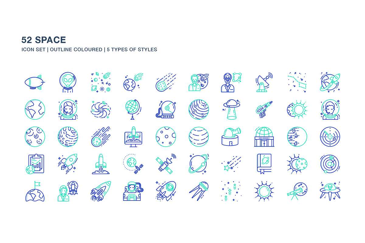 Space icon set, an Icon by Icongeek26 (Photo 6 of 6)