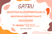 Satru Handmade Playful Display Font, a Sans Serif Font by Vilogsign (Thumbnail 8 of 9)