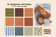 Stripe Dot Tile seamless patterns, a Pattern Graphic by Yuliya Derbisheva (Thumbnail 8 of 10)