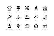 Camping Icons Set, an Outline Icon by Vector Squad (Thumbnail 5 of 5)