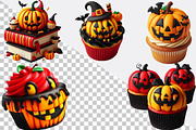 Halloween Pumpkin Cupcake Bundle., an Illustration by SVGArt (Thumbnail 3 of 8)