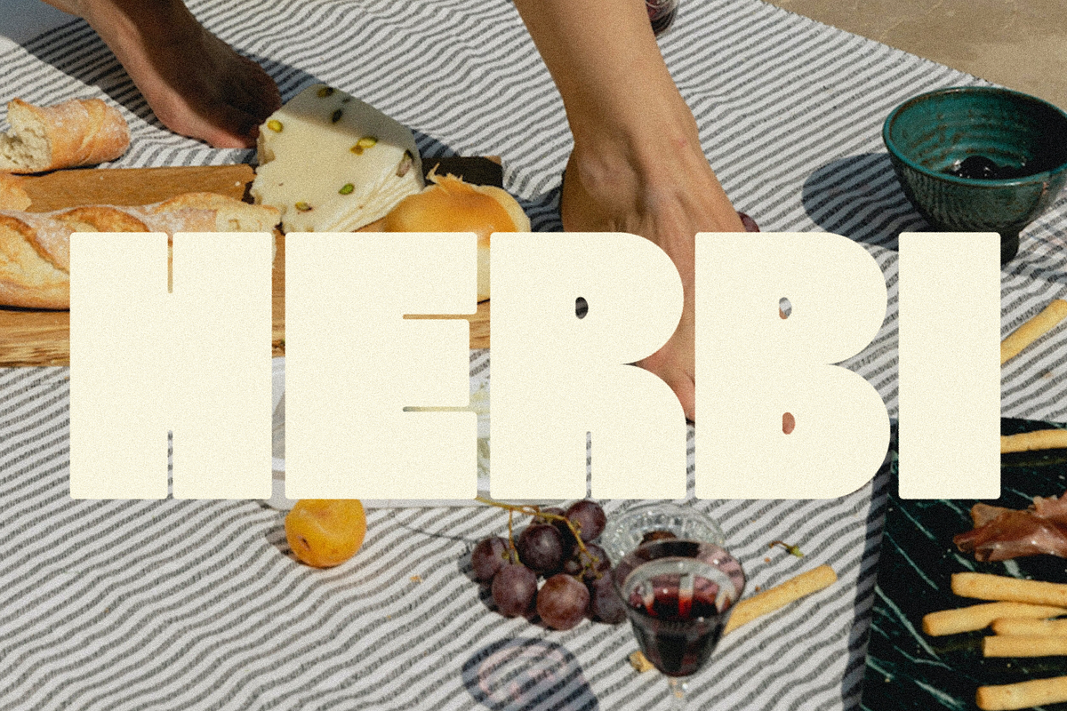 HERBI | A Chunky Sans Serif Font, a Sans Serif Font by Loryn Ipsum (Photo 1 of 11)
