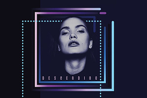 Descending- Glitch Design Elements