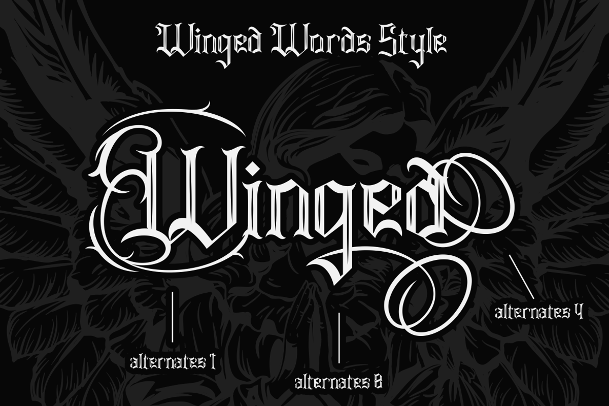 Atlas Celeste - Tattoo Font, a Font by PutraCetol Studio (Photo 6 of 11)