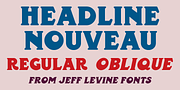 Headline Nouveau JNL, a Serif Font by Jeff Levine Fonts (Thumbnail 1 of 5)